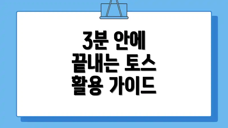 3분 안에 끝내는 토스 활용 가이드