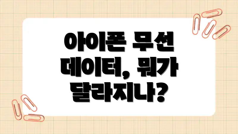 아이폰 무선 데이터, 뭐가 달라지나?