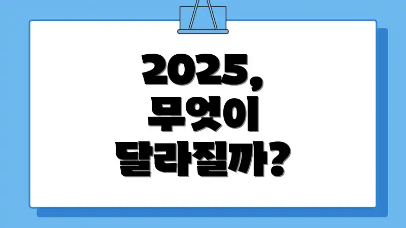 2025, 무엇이 달라질까?