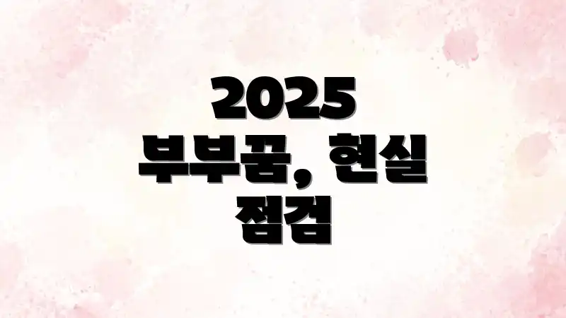 2025 부부꿈, 현실 점검